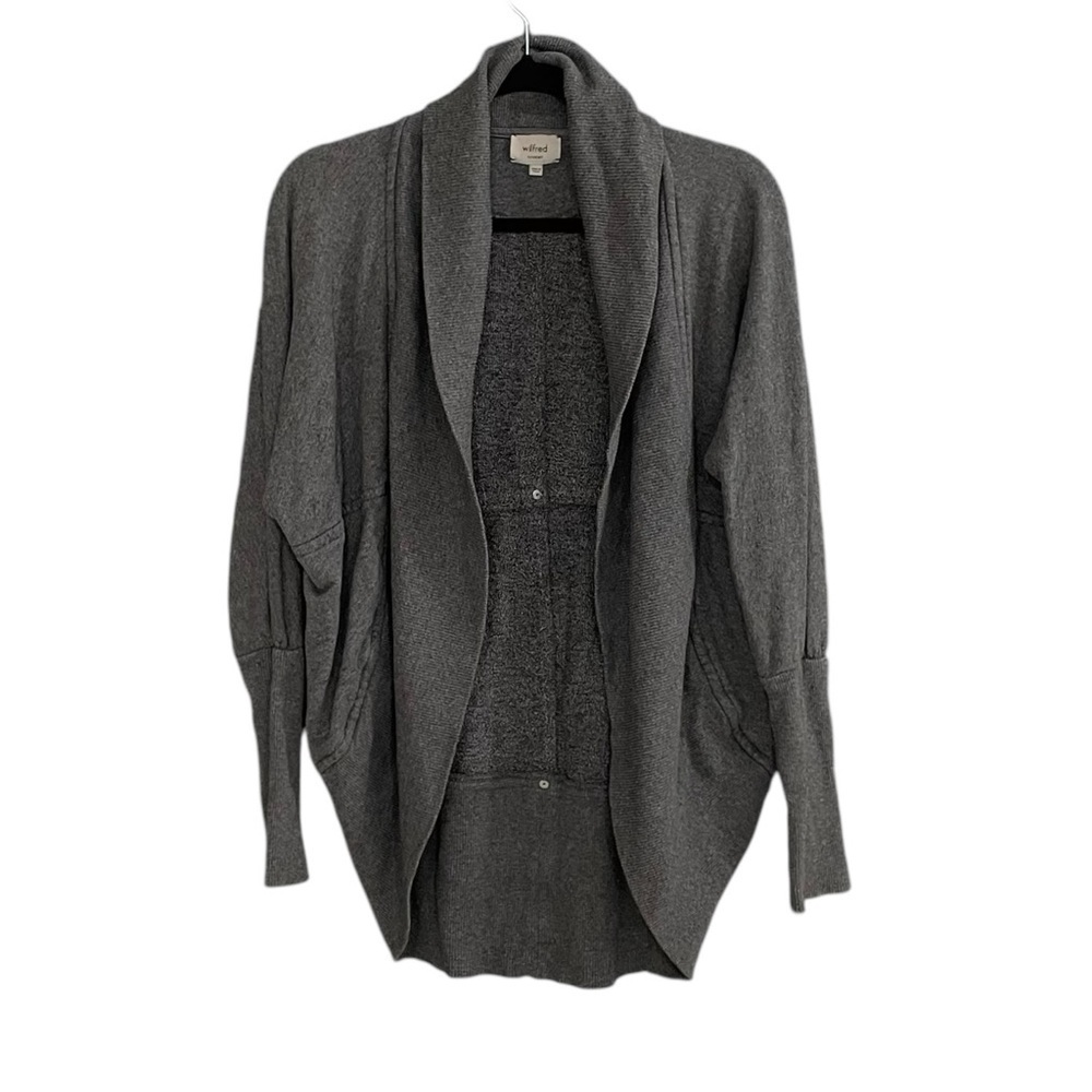 ARITZIA Wilfred Grey Diderot Cocoon Cardigan Sweater XXS